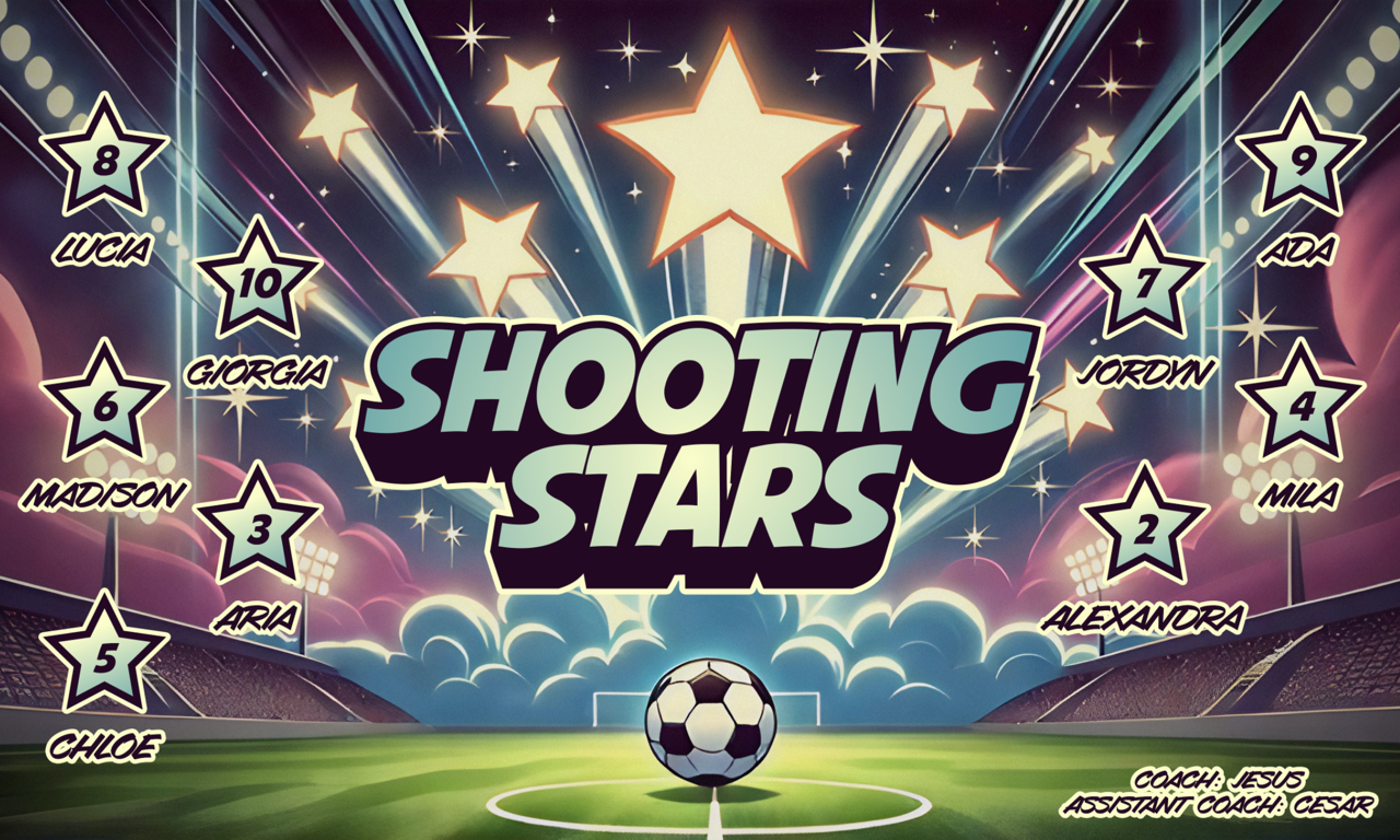 Custom Team Banner - Shooting Stars